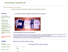 Tablet Screenshot of bewerbungs-spezialist.de